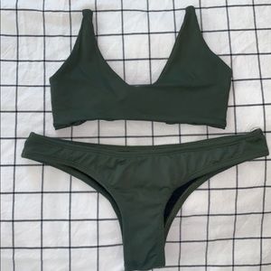 Ama Bikini Army green two piece